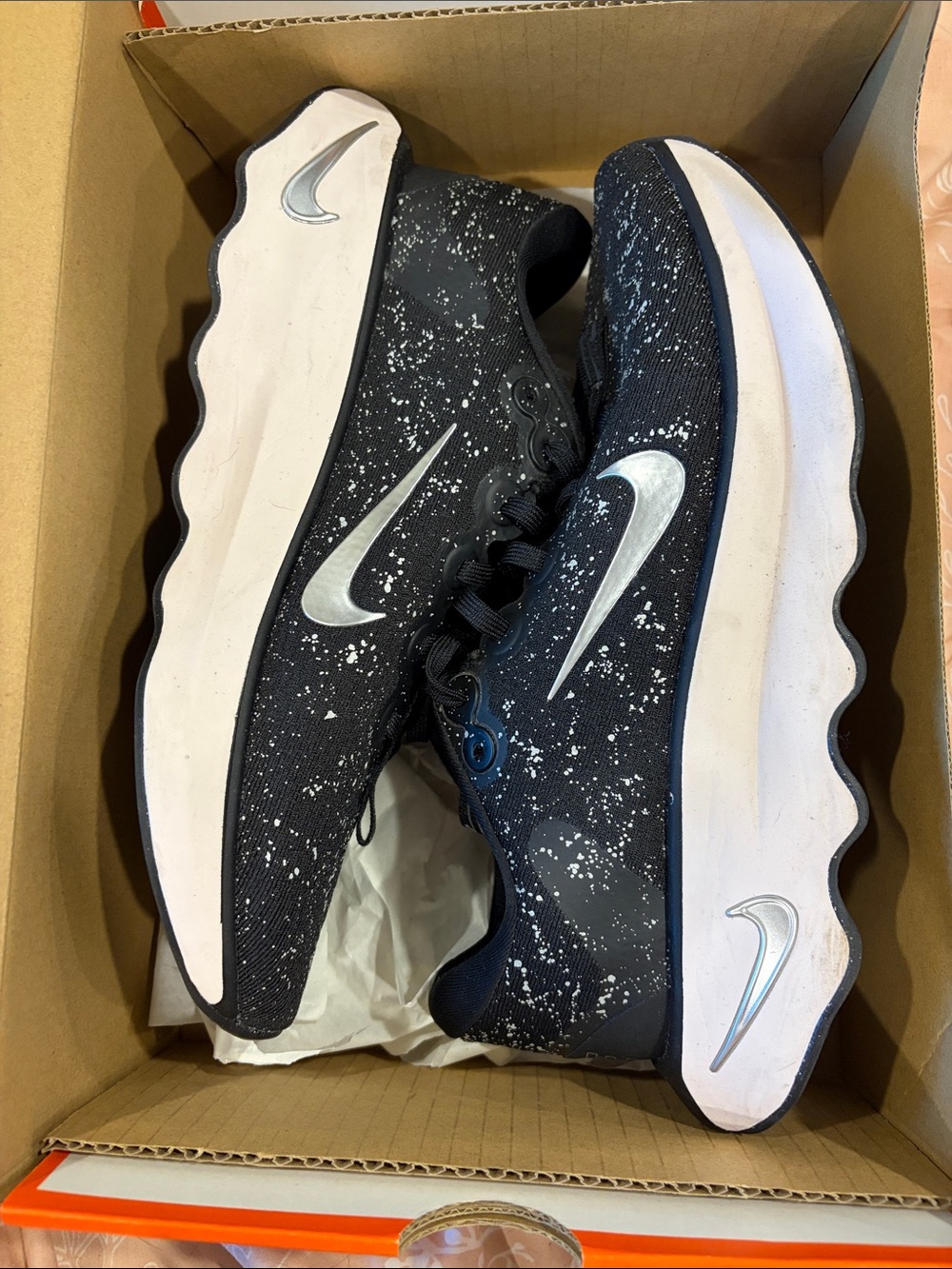 Nike Black and White Speckled Athletic Sneakers